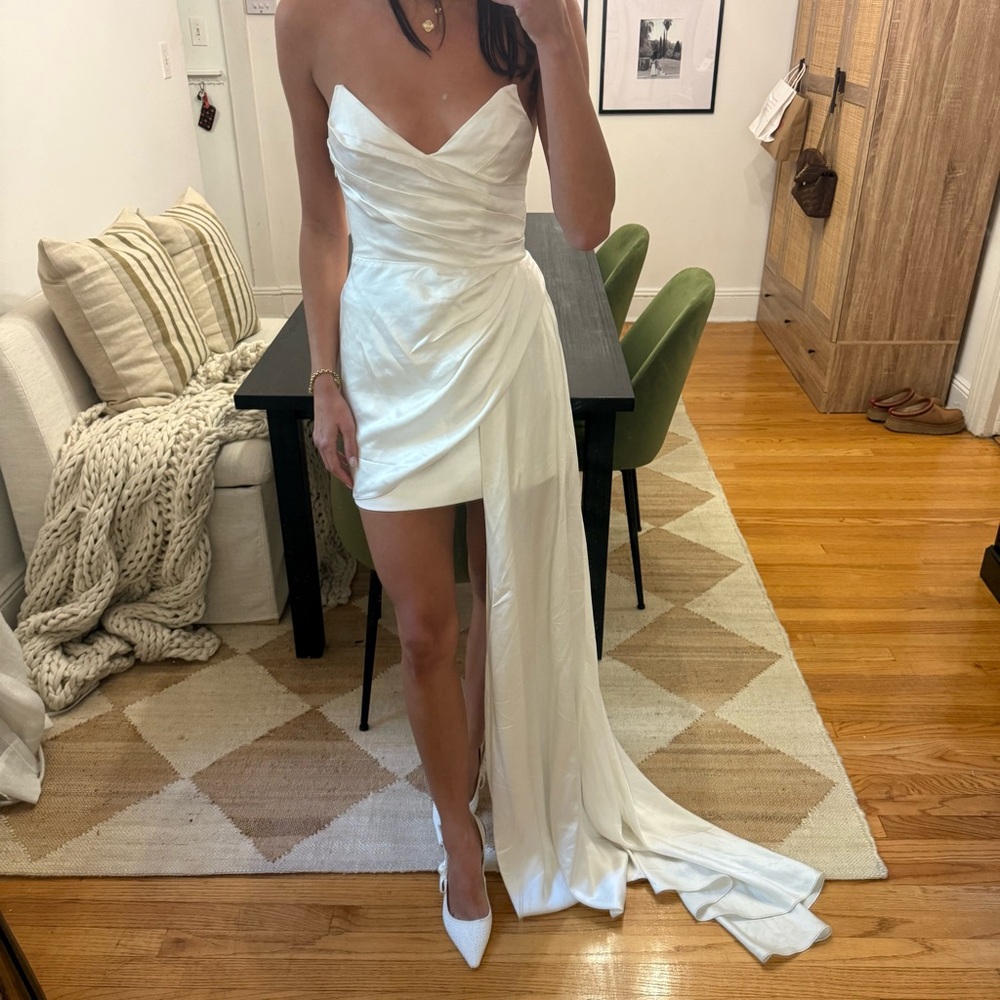 Retrofete Bridal Corset top with train